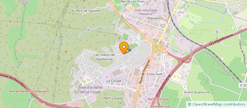 localisation de l'entreprise CIE FINANCIERE DU NARBONNAIS à NARBONNE