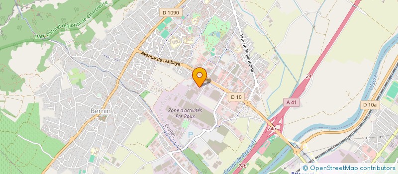 localisation de l'entreprise CIE FINANCIERE ET DE GESTION à CROLLES