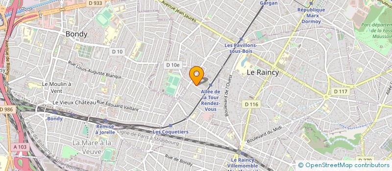 localisation de l'entreprise CIE FINANCIERE ET DE GESTION à VILLEMOMBLE