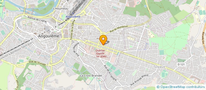 localisation de l'entreprise CIE FLAMAND PFERTZEL INTERNATIONAL à ANGOULEME