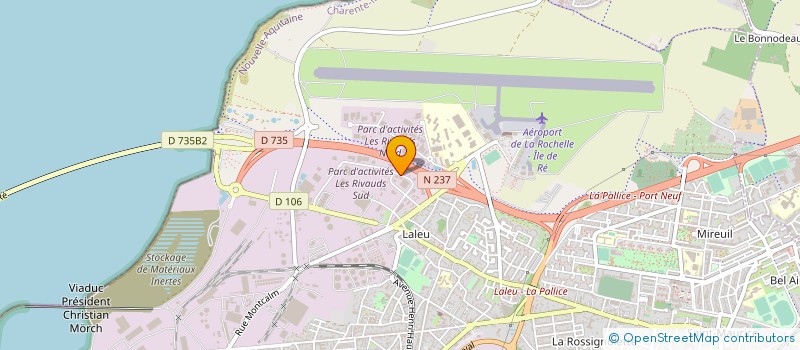 localisation de l'entreprise CIE FORESTIERE DE L'ATLANTIQUE CFA à LA ROCHELLE