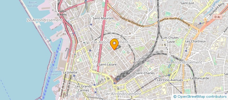 localisation de l'entreprise CIE FRANC IMPORTATION DIFFUSION EXPORT à MARSEILLE