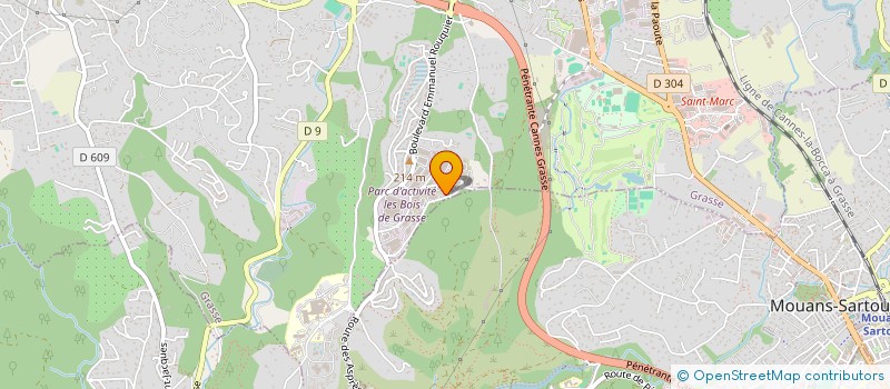 localisation de l'entreprise CIE FRANCAISE D'APPLICAT CHIMIQUES à GRASSE
