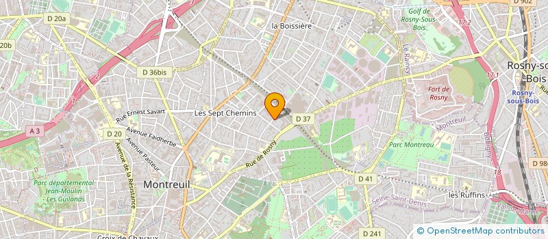 localisation de l'entreprise CIE FRANCAISE DE CHEMISAGE ET CHABOT à MONTREUIL