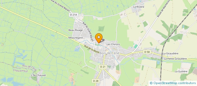 localisation de l'entreprise CIE FRANCAISE DE CONCEPTS INFORMA-TIQUES à BOIS-DE-CENE