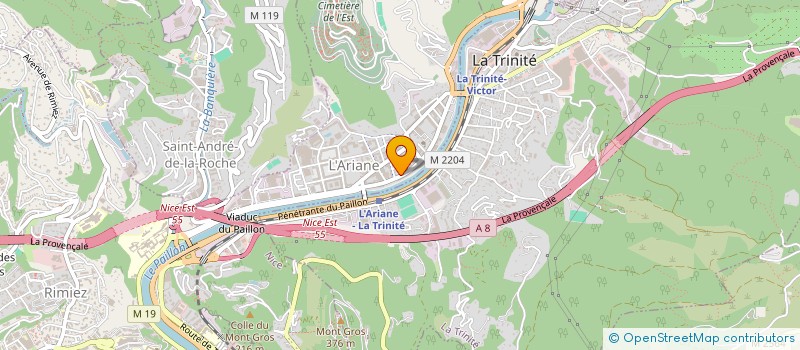 localisation de l'entreprise CIE FRANCAISE DE CONSTRUCTION BATIMENT à NICE