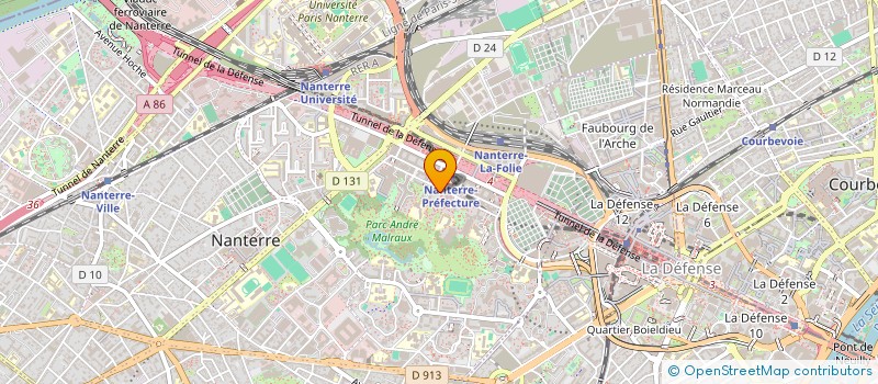 localisation de l'entreprise CIE FRANCAISE INVESTISSEMENT INDUSTRIEL à NANTERRE