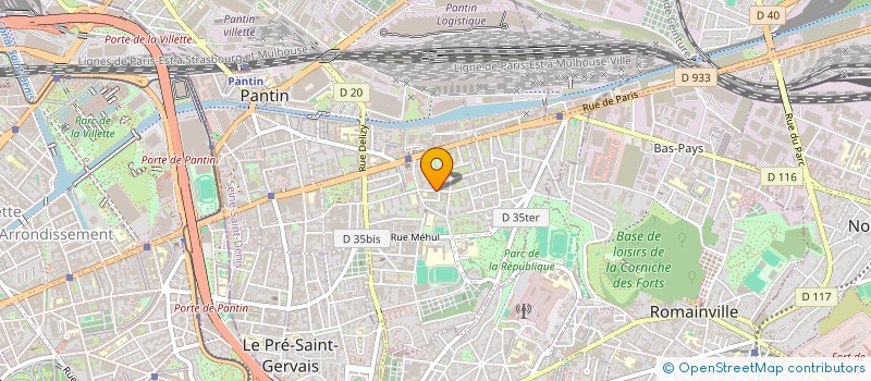 localisation de l'entreprise CIE FRANCO EUROPEENNE D'ELECTRICITE à PANTIN