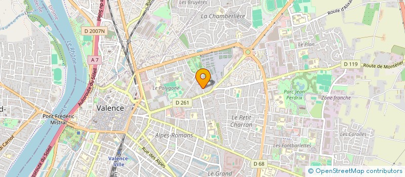 localisation de l'entreprise CIE FRANCOISE MAIMONE à VALENCE