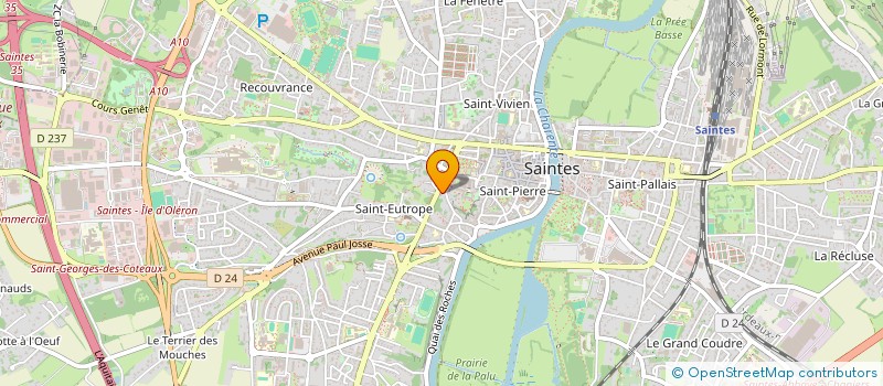localisation de l'entreprise CIE FREDERIQUE ROUDIER  SAINTES