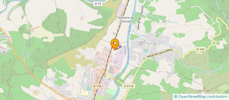 localisation de l'entreprise CIE GEN FRANC CARTON IMPRIMERI à LIMOUX