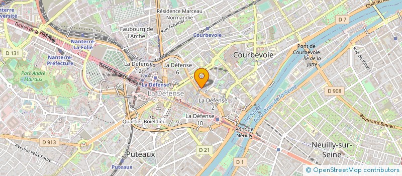 localisation de l'entreprise CIE GENER DES MOTEURS ELECTRIQUES à COURBEVOIE