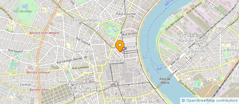 localisation de l'entreprise CIE GENERALE D ACHATS ET DE PRESTATIONS à BORDEAUX