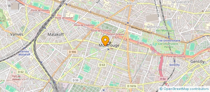 localisation de l'entreprise CIE GENERALE DE COMMERCE ET DE SERVICES à MONTROUGE