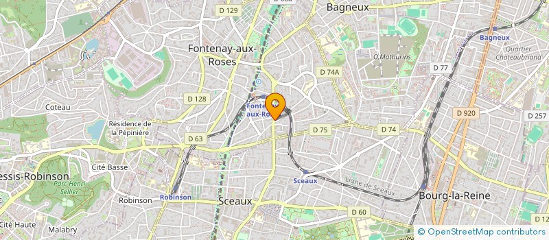localisation de l'entreprise CIE GENERALE DE LOISIRS à FONTENAY-AUX-ROSES