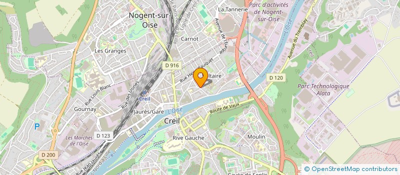 localisation de l'entreprise CIE GENERALE DE RENOVATION à CREIL