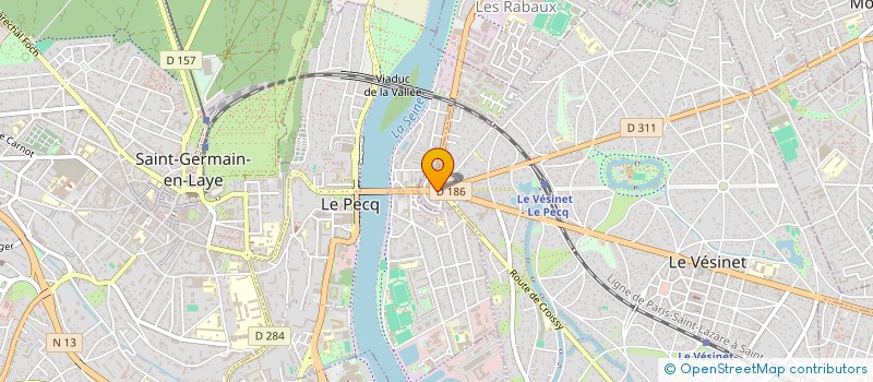 localisation de l'entreprise CIE GENERARALE ALIMENTAIRE  LE VESINET