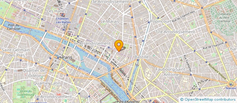 localisation de l'entreprise CIE GENEVIEVE BIGUEURE  PARIS