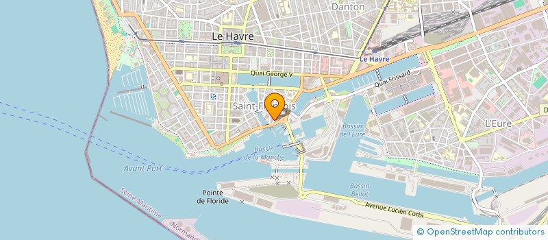 localisation de l'entreprise CIE HAVRAISE MARITIME PORTUAIRE à LE HAVRE