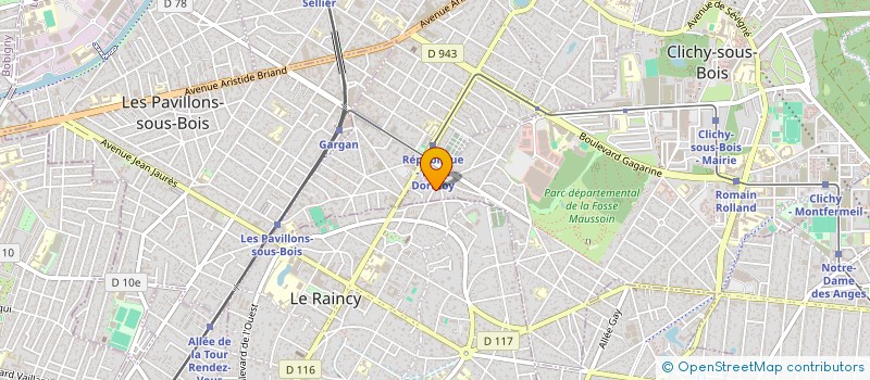 localisation de l'entreprise CIE HORIFLAM à CLICHY-SOUS-BOIS