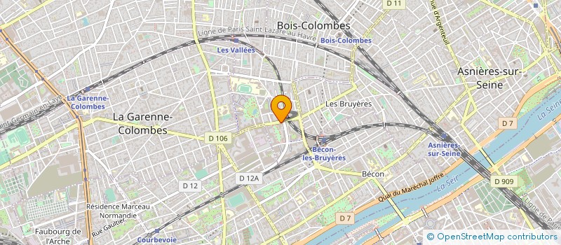 localisation de l'entreprise CIE IBM FRANCE à BOIS-COLOMBES