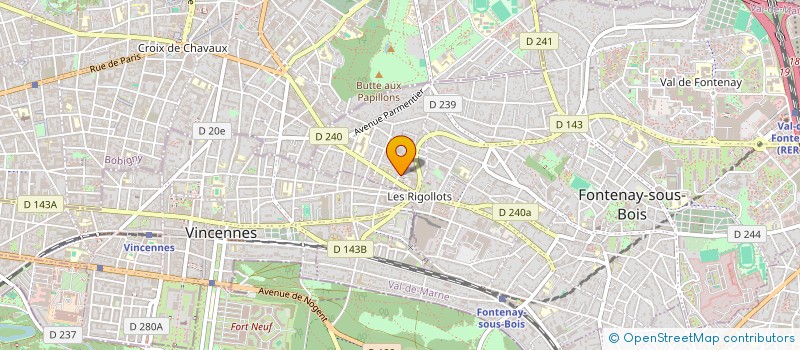 localisation de l'entreprise CIE IBRIDA à FONTENAY-SOUS-BOIS