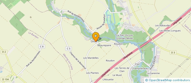 localisation de l'entreprise CIE IDEES MOBILES à MEUNG-SUR-LOIRE