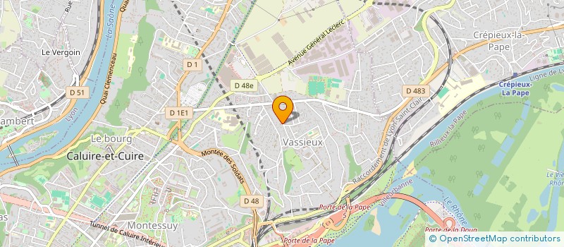 localisation de l'entreprise CIE IMMOBILIERE DE VASSIEUX  CALUIRE-ET-CUIRE