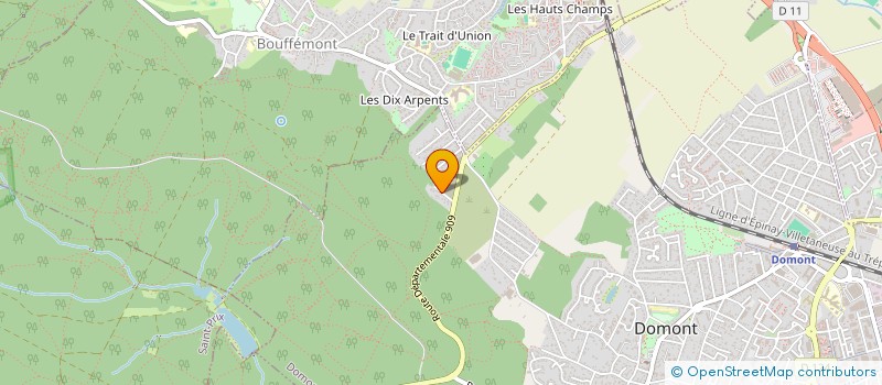 localisation de l'entreprise CIE IMPLANT BATIMENT LOCAUX EQUI SPORTIF  DOMONT