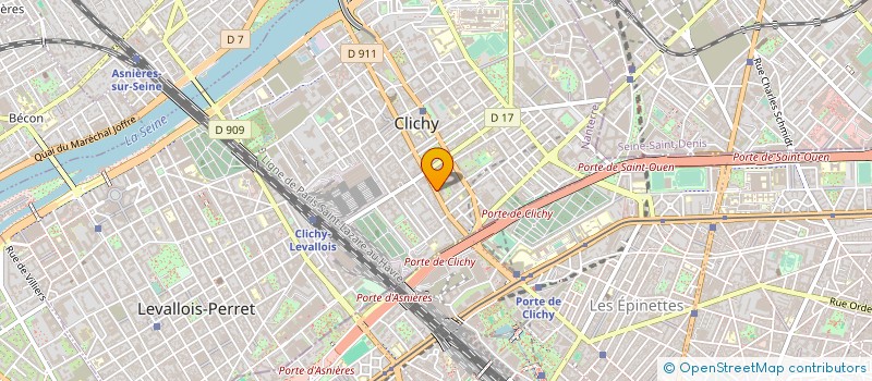 localisation de l'entreprise CIE IMPORTATION DE PRODUITS ALIMENTAIRES à CLICHY