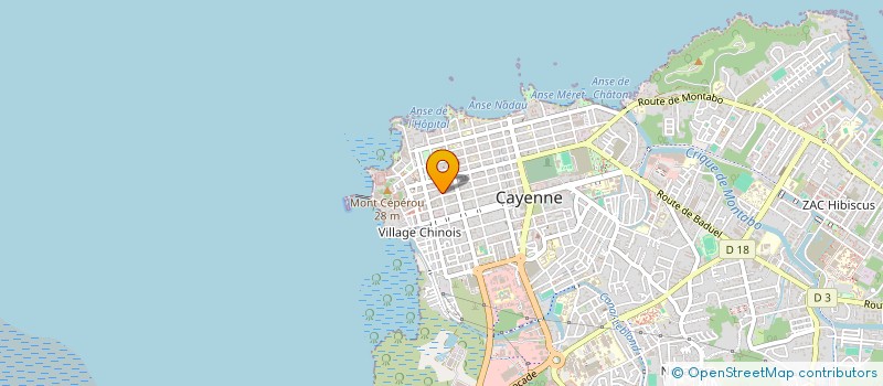 localisation de l'entreprise CIE IMPORTATION DISTRIBUTION à CAYENNE
