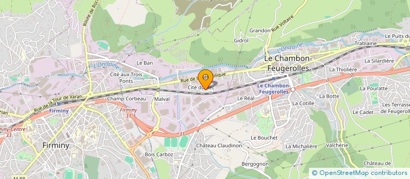 localisation de l'entreprise CIE INDUSTR ET COMMERC LOIRE à LE CHAMBON-FEUGEROLLES