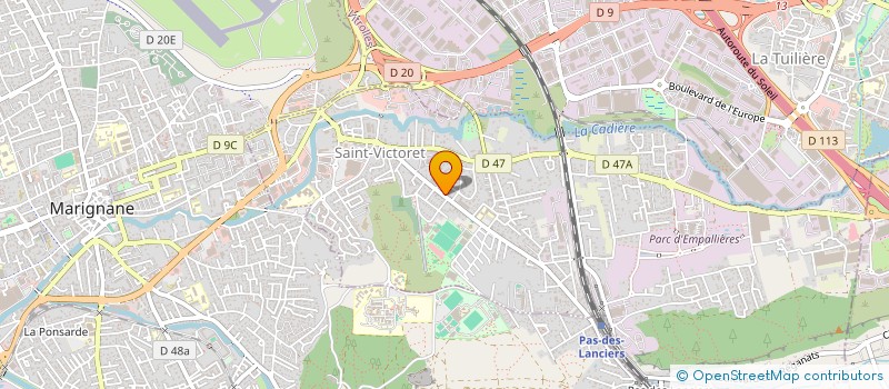 localisation de l'entreprise CIE INDUSTRIELLE ECTROTECHNIQUE à SAINT-VICTORET