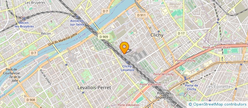 localisation de l'entreprise CIE INTERN INVESTIS RECHERCHE FINANCIERE à CLICHY