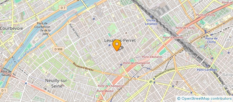 localisation de l'entreprise CIE INTERNA DE SECURITE ET DE PROTECTION à LEVALLOIS-PERRET