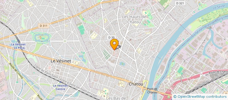 localisation de l'entreprise CIE INTERNAT REALISAT INDUST FINANCIERE  CHATOU