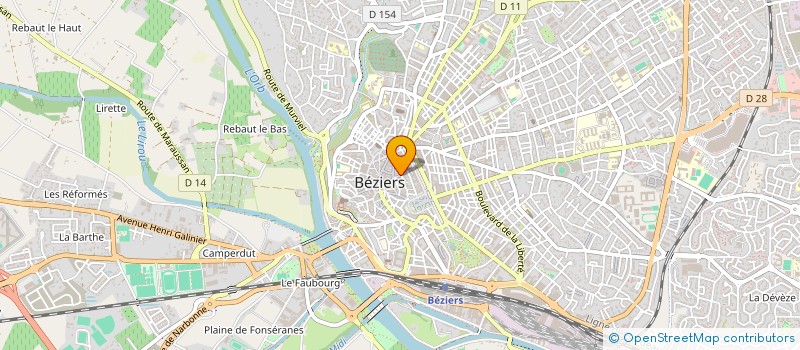 localisation de l'entreprise CIE INTERNATIONALE DE MODELS à BEZIERS