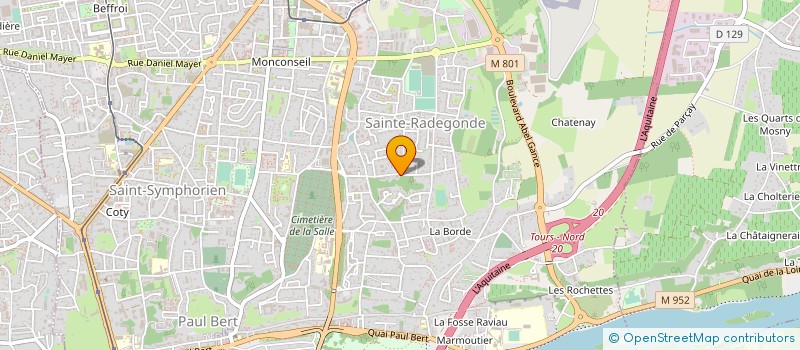 localisation de l'entreprise CIE JACQUES VOYET à TOURS