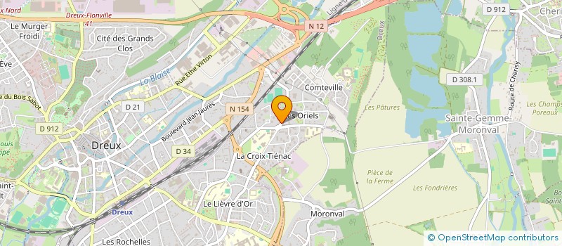 localisation de l'entreprise CIE JKL à DREUX