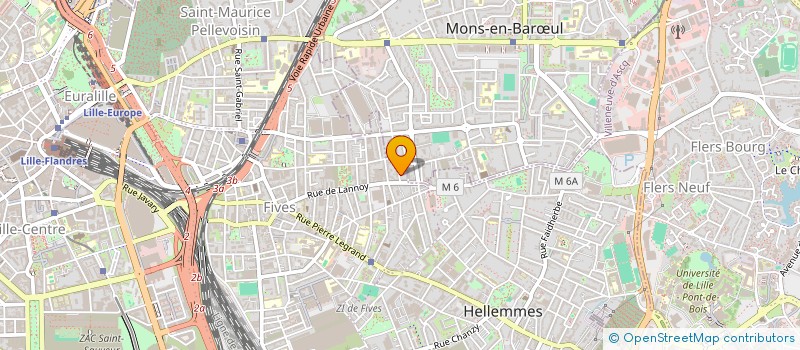 localisation de l'entreprise CIE L'OMBRE à LILLE