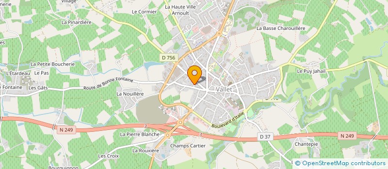 localisation de l'entreprise CIE LA GRAINE BLEUE à VALLET
