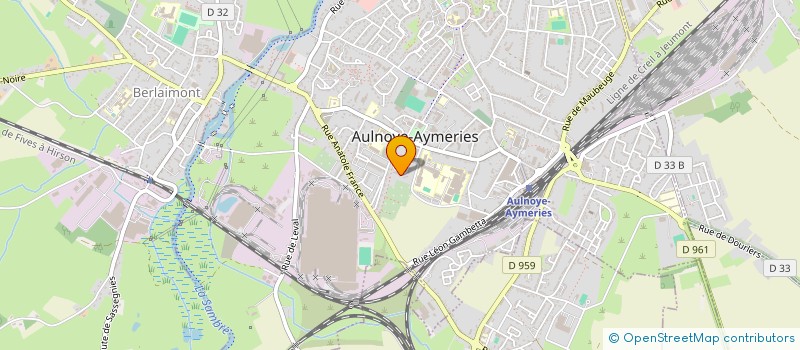 localisation de l'entreprise CIE LA VIVE ALLURE  AULNOYE-AYMERIES