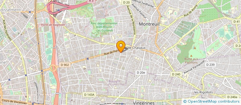 localisation de l'entreprise CIE LE CARTEL à MONTREUIL