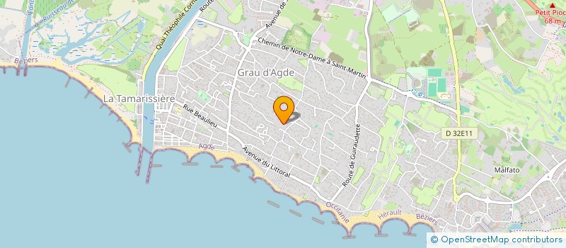 localisation de l'entreprise CIE LES ANGES SUCRES  AGDE