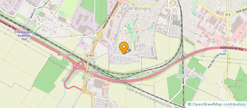 localisation de l'entreprise CIE LES ORIENTALES EN COULEUR  REIMS