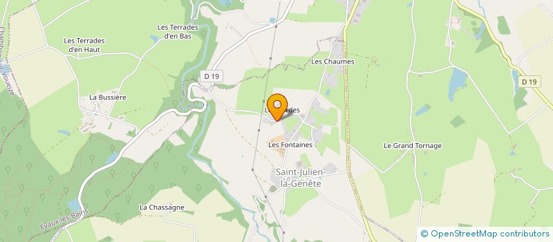 localisation de l'entreprise CIE LES P'TITES JAUGES  SAINT-JULIEN-LA-GENETE