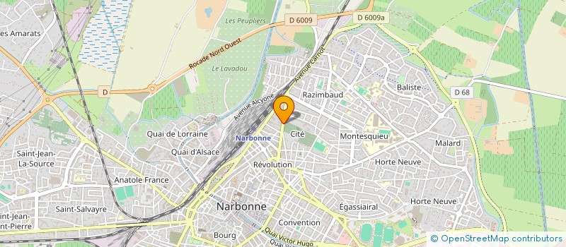 localisation de l'entreprise CIE LES UNS PROMPTUS  NARBONNE