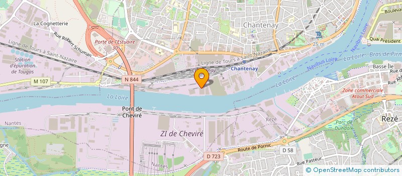 localisation de l'entreprise CIE LIGERIENNE MANUTENTIONS RATIONNELLES à NANTES