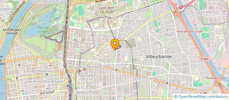 localisation de l'entreprise CIE MABBONA  VILLEURBANNE