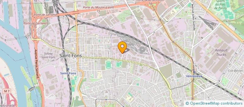 localisation de l'entreprise CIE MATERIELS ELECTRONIQUES DE CHANTIERS  VENISSIEUX